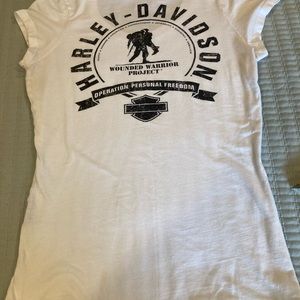 Harley-Davidson Women’s T-Shirt. Wounded Warrior Project.